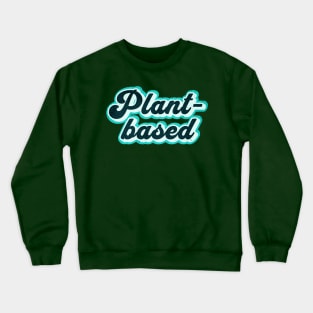 Retro Plant-Based Graphic Logo Crewneck Sweatshirt